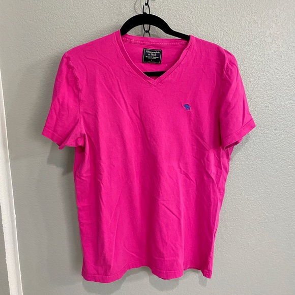 Abercrombie Fitch Berry Colored Cotton T-shirt - Picture 1 of 2